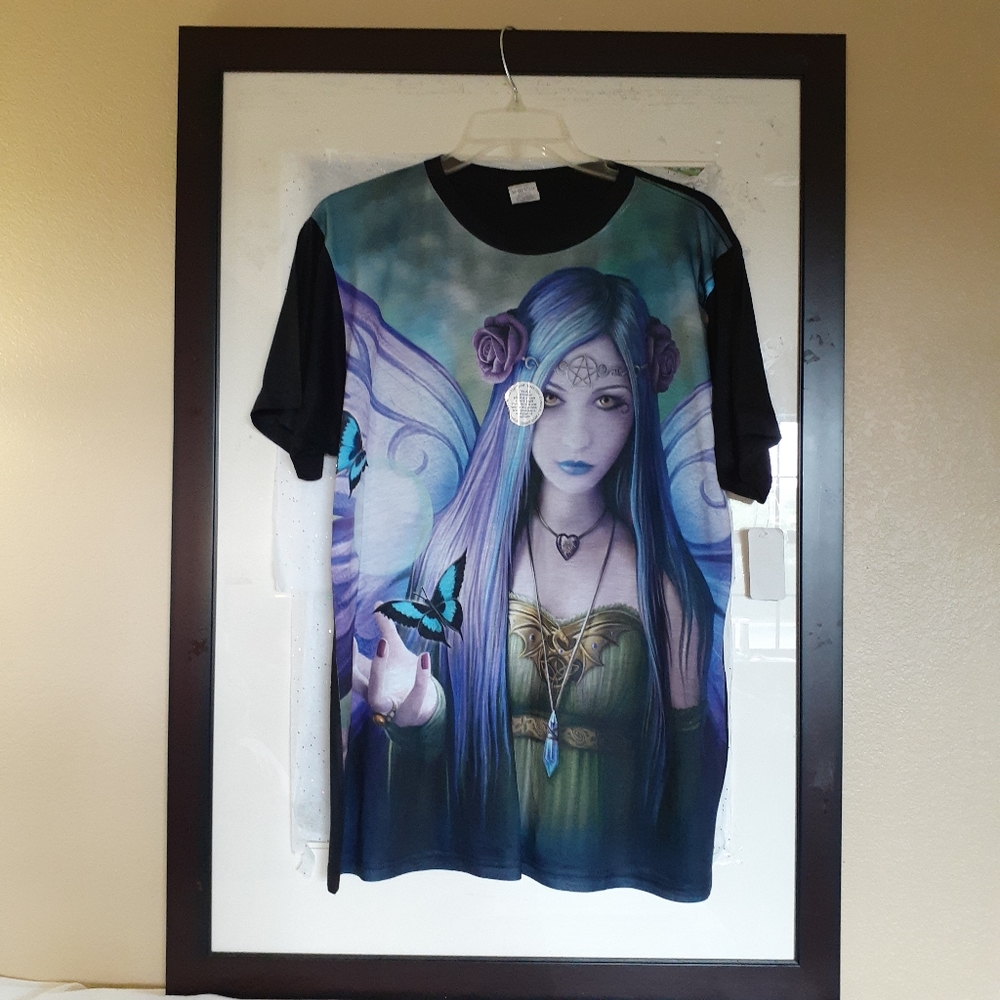 MYSTIC Woman Graphic TShirt Hand Printed Celtic - Picture 8 of 8